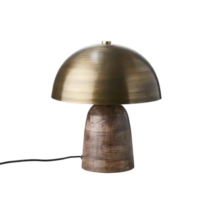 Affari of Sweden FUNGI Bordslampa/Limited Edition M, Mässingsfärgad/brun