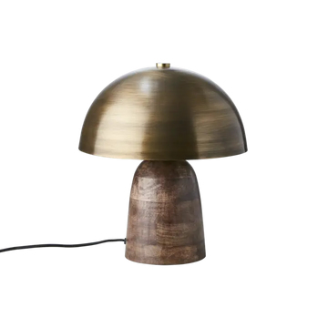 Affari of Sweden FUNGI Bordslampa/Limited Edition M, Mässingsfärgad/brun