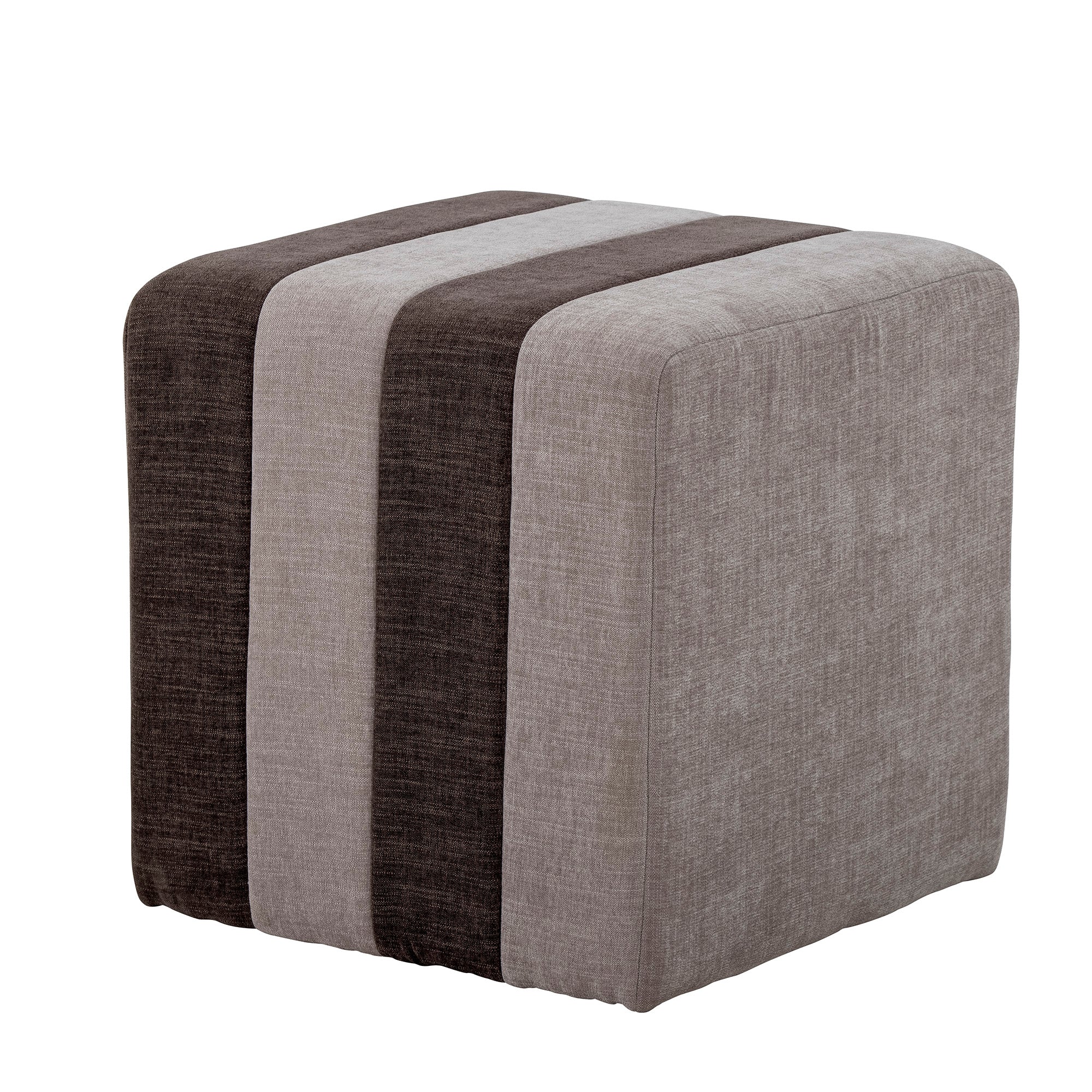 Bloomingville - Flint Pouf, Brown, Polyester