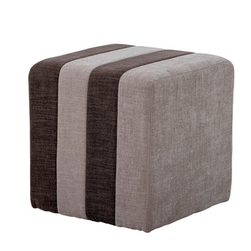 Bloomingville - Flint Pouf, Brown, Polyester