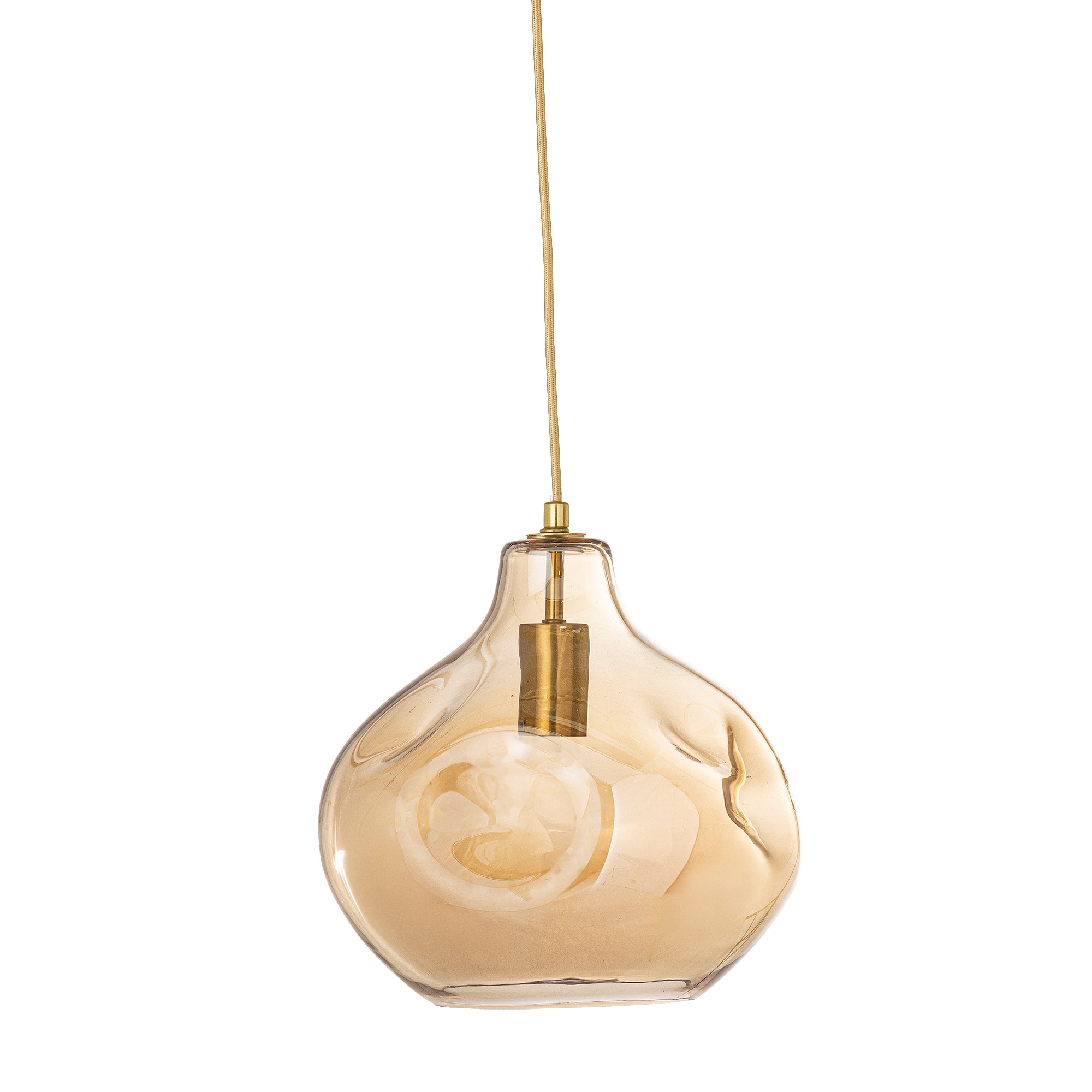 Creative Collection - Azizi Pendant Lamp, Brown, Glass