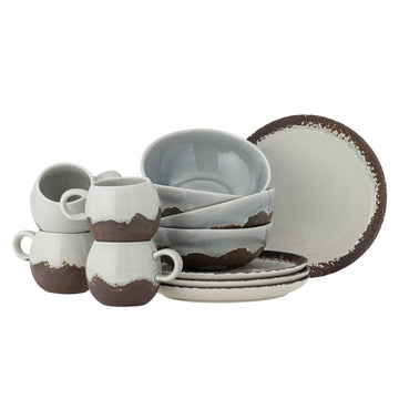 Bloomingville - Paula Breakfast Set, Brown, Stoneware