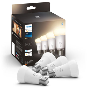 Philips hue White E27 A60 800lm 4-pack